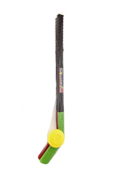 Hokejska 2 kos s pakom plast 70cm v mreži