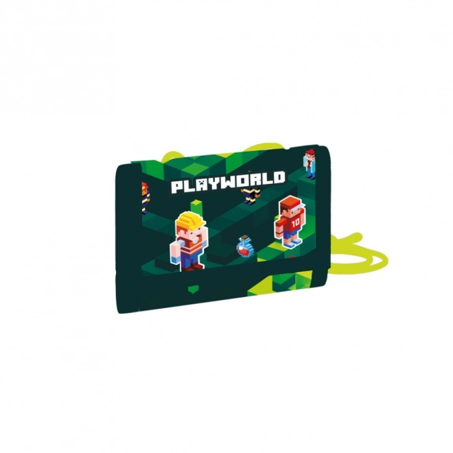 Otroška tekstilna denarnica z motivom Playworld