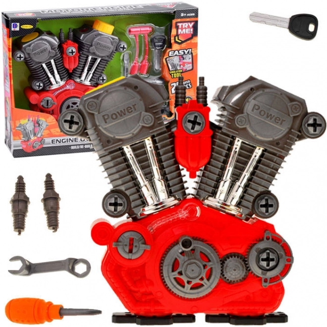 Razstavljiv motor za male mehanike