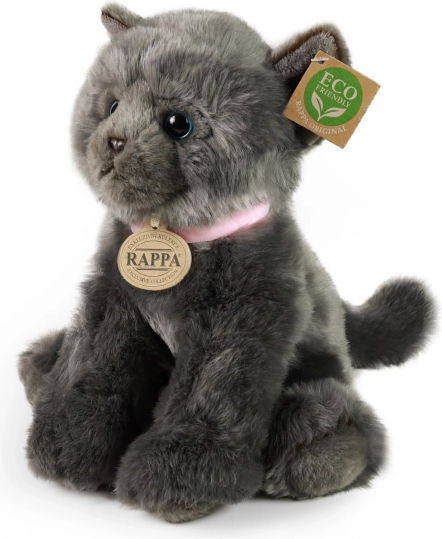 Rappa plišasta mačka siva 25 cm eco-friendly