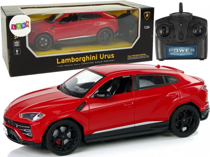 RC avto 1:24 LAMBORGHINI Urus rdeč s svetili 2,4 GHz