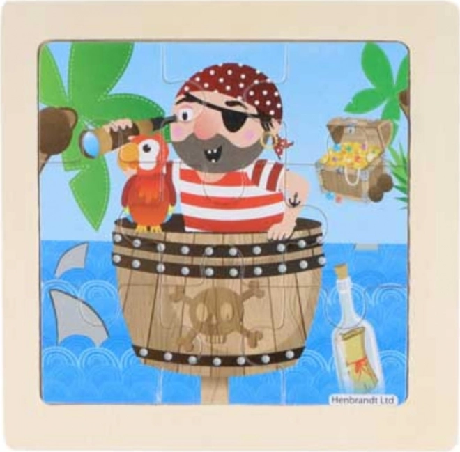 Lesene puzzle pirati 9 kosov
