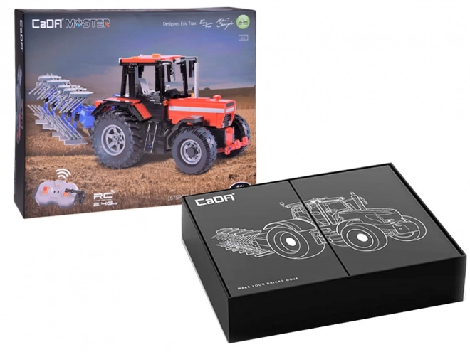 Velik komplet blokov 1675-ele 1:17 Traktor + plug na daljinsko upravljanje ZA5251