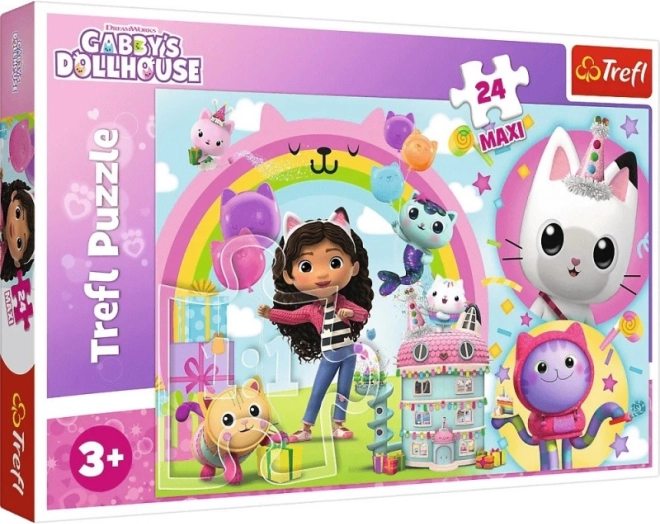 Puzzle Trefl Maxi 24 kosov KOCI DOMEK GABI – Vesela Gabi