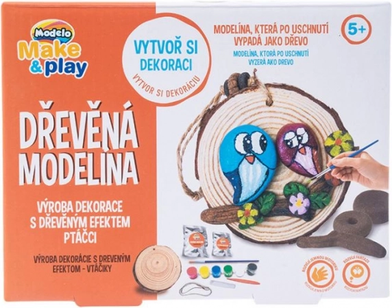 Lesena modelina za otroke – ptički
