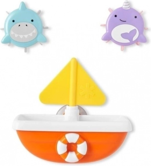 Komplet kopalnih igrač SKIP HOP ZOO TIP & SPIN BOAT