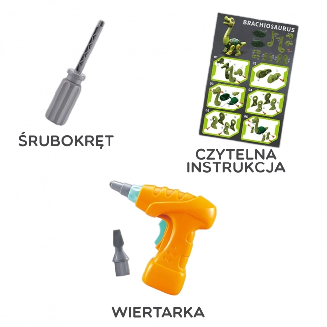 Dinozaver za Sestavljanje WOOPIE z Vrtalnikom