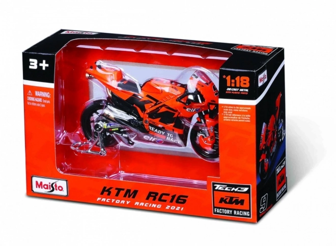 Kovinski model motocikla Tech3 KTM Factory racing 2021 1/18