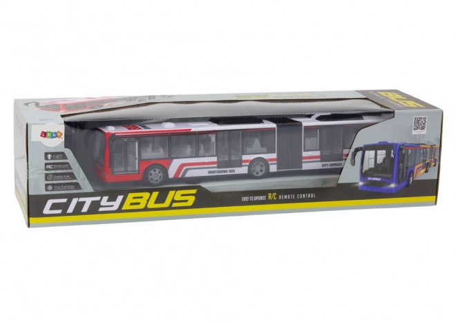 RC daljinsko voden mestni avtobus rdeč/bel