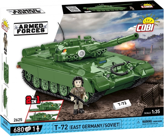 COBI 2625 Oborožene sile T-72 (DDR/SOVJET), 1:35, 680 k, 1 f