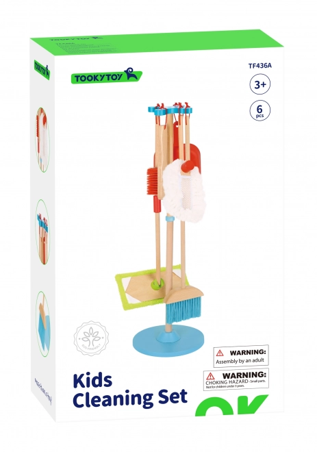 Lesena čistilna set za otroke Tooky Toy
