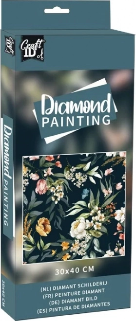 Diamantno slikanje Rože 30x40 cm