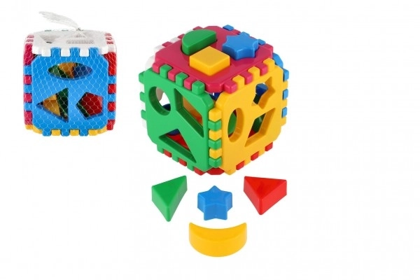Vstavljiva kocka plastika 12x12cm v mreži 12m+