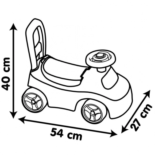 Smoby Poganjalec Avto Roza