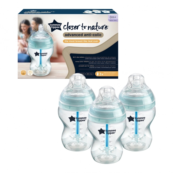 Set stekleničk Advanced ANTI-COLIC, 260 ml, 3 kosi