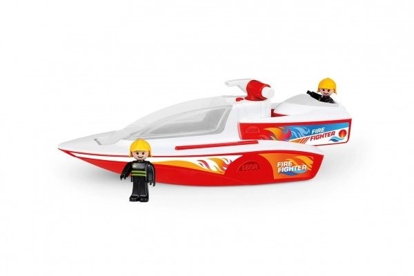 Gasilski čoln z vodnim topom in barčico Boaties s figuricami