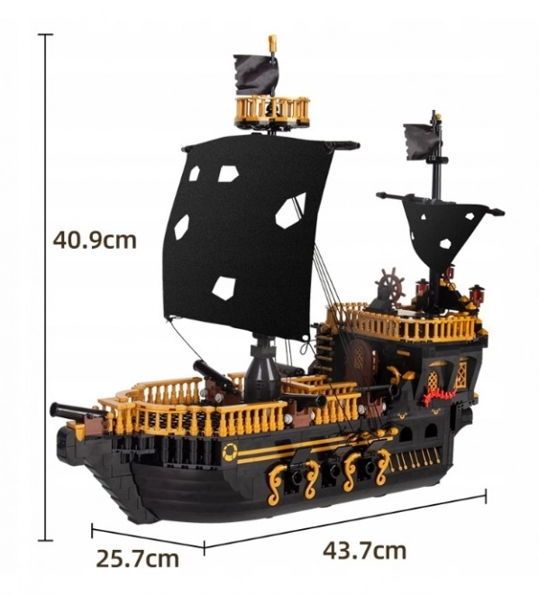 Piratska ladja gradbeni komplet 1288 delov