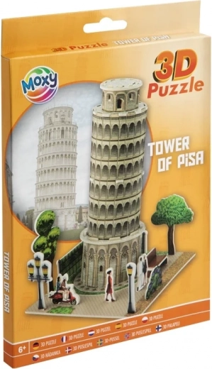 3D sestavljanka Poševni stolp v Pisi 21 koščkov