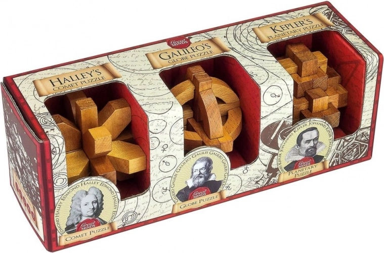 Professor Puzzle Great Minds: sloviti možje – komplet ugank 3 v 1