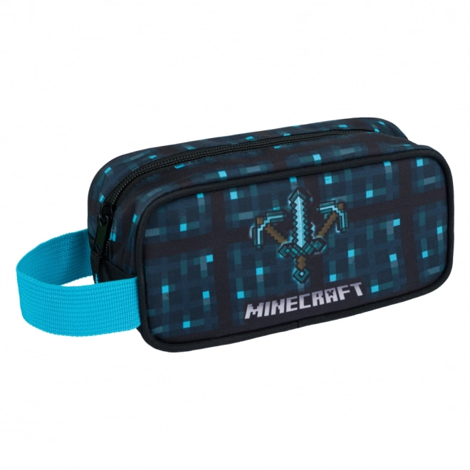 Minecraft 2 set modra sekira in meč peresnica in vrečka