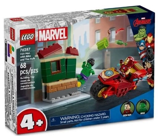 LEGO Marvel Super Heroes 76287 Iron Man z motorjem in Hulk