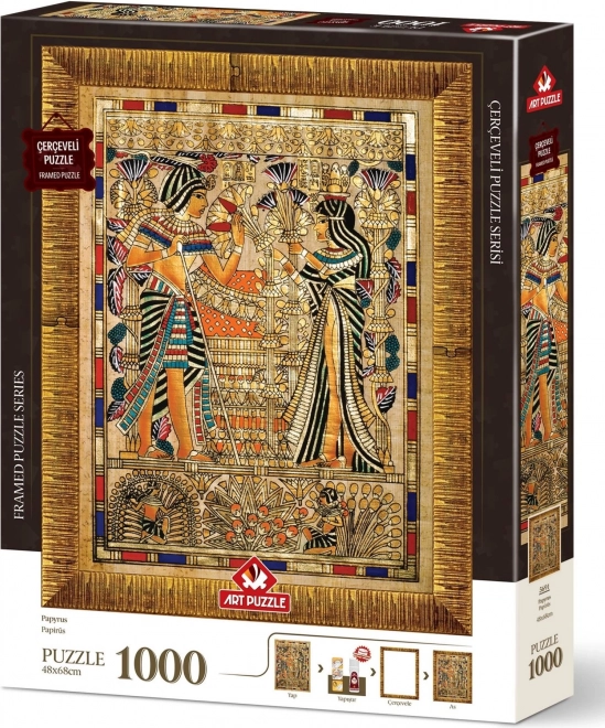 Sestavljanka z okvirjem in lepilom 3-v-1 Papirus 1000 koščkov