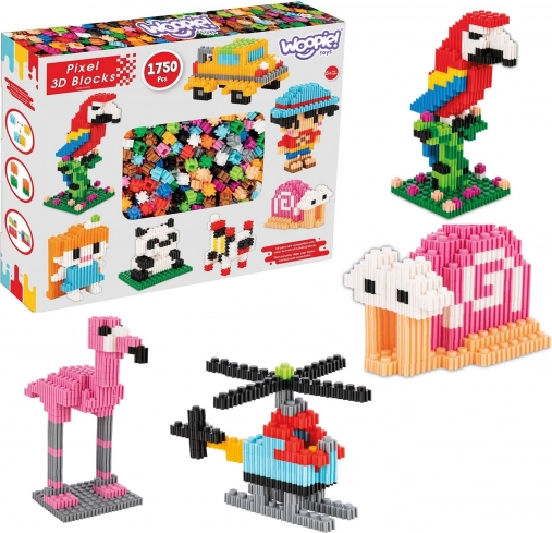 Gradbeni komplet 3D PIXEL 1750 kosov WOOPIE