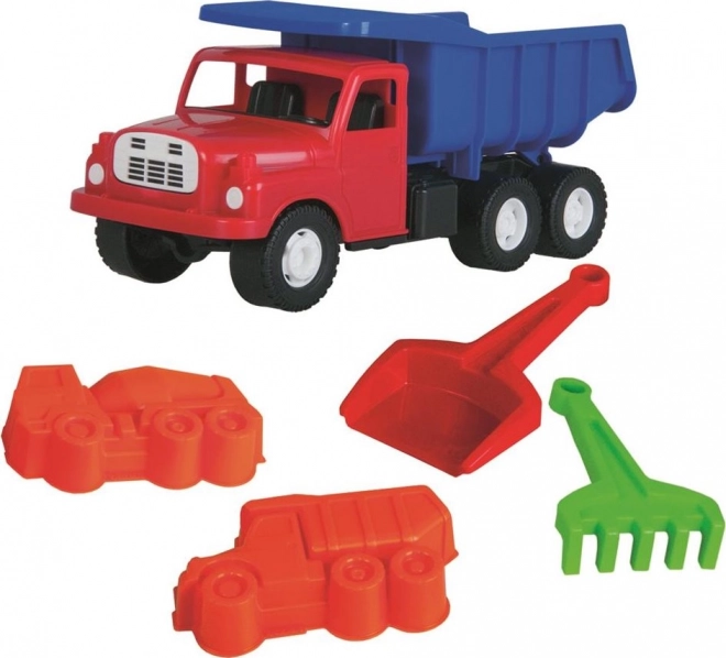 DINO Tatra 148 komplet modro-rdeča, peskovni set 5 delov