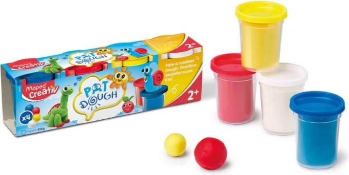 Plastelin MAPED CREATIV 4×114 g – osnovne barve
