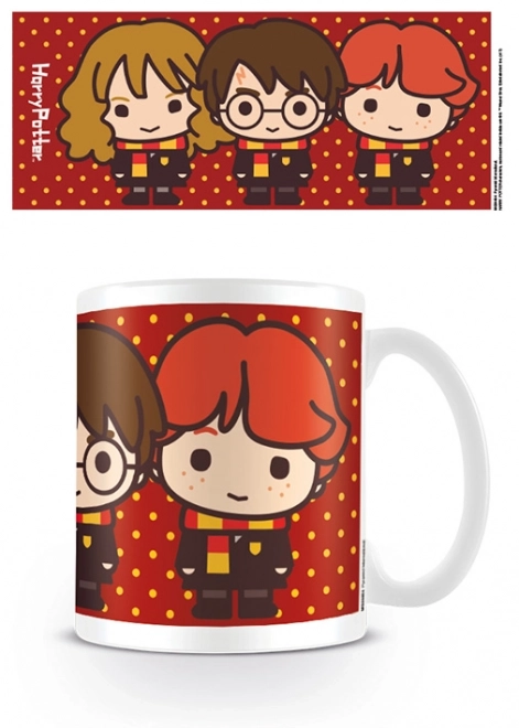 skodelica Harry Potter - Harry, Hermiona in Ron Chibi