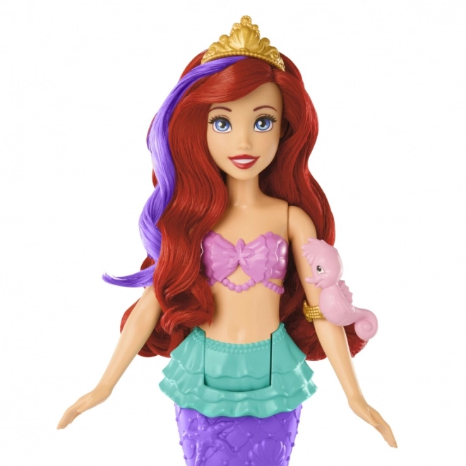 MATTEL Disney Princess punčka Ariel mala morska deklica plava, spreminja barvo