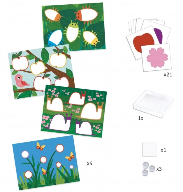 DJECO Set marmornih slik Narava