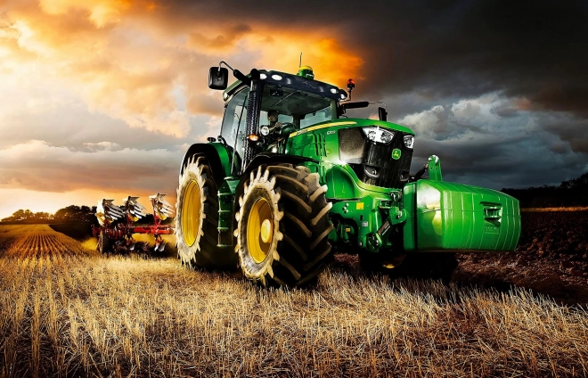 Komplet za diamantno slikanje - traktor na polju