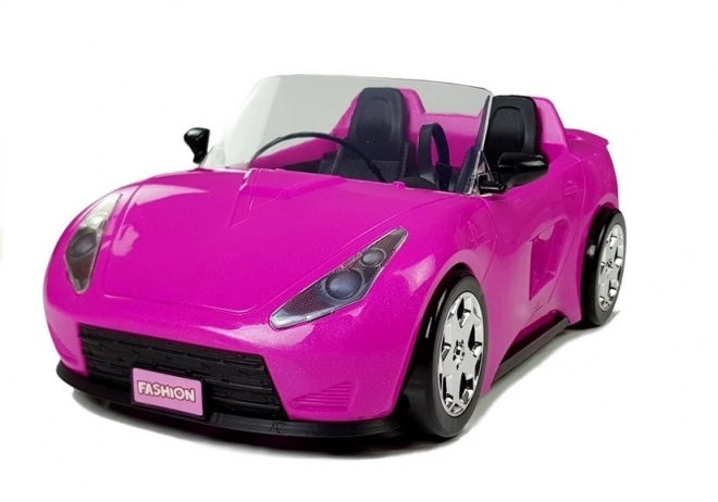 Rožnati avto za punčke Cabrio 34 cm