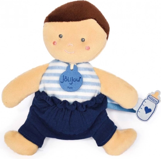 Doudou Jolijou punčka 18 cm modra