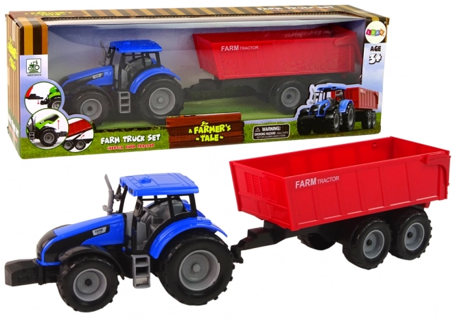Interaktivni traktor s prikolico - moder