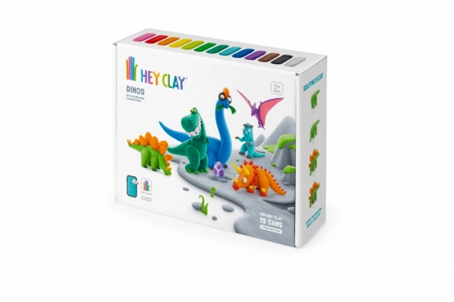 Komplet plastična masa Hey Clay Dinozavri