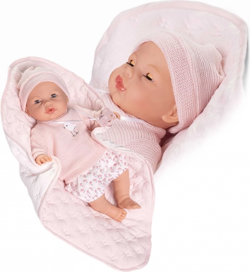 Punčka z zapiranjem oči Antonio Juan z zvoki - 37 cm