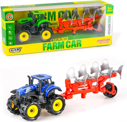 Traktor s plugom na vztrajnik 25 cm