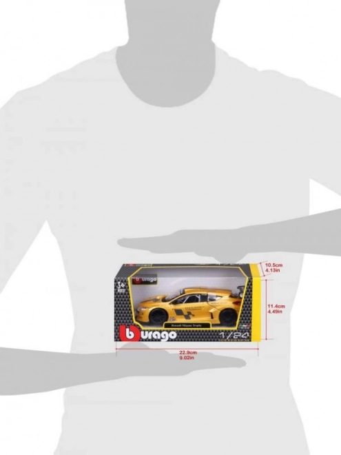 Bburago 1:24 Renault Mégane Trophy Metallic Rumena 18-22115