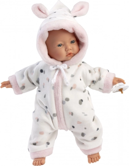 Realistična punčka LITTLE BABY z mehkotkano telesom 32 cm