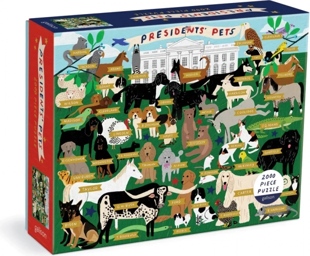 Galison puzzle Predsedniški ljubljenčki 2000 kosov