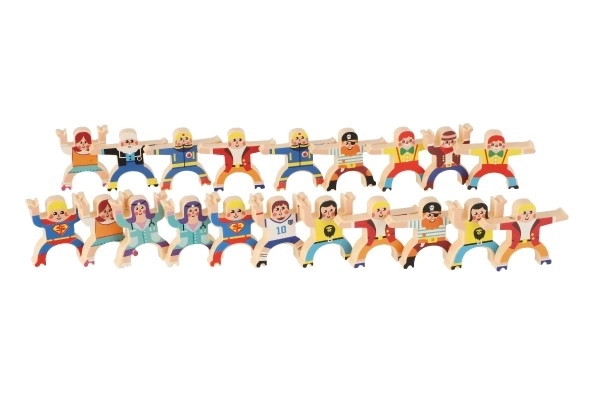 Igra ravnotežni herkules mini plastika 26 kos 3 barve v škatli 21x19x3,5cm