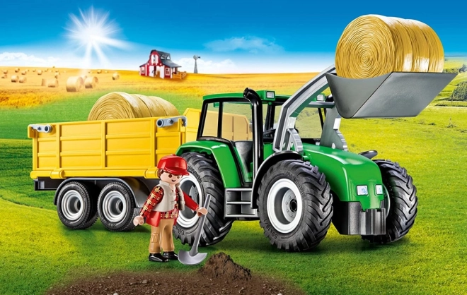 Set kmetijskih figuric 9317 Traktor s prikolico