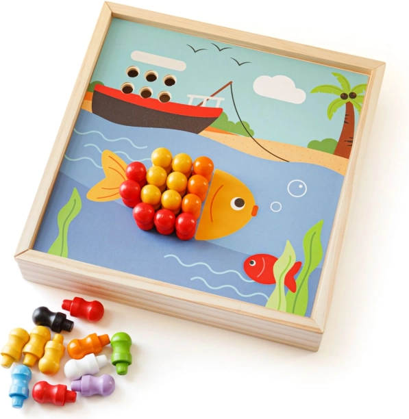 Lesena mozaika Plaža BIGJIGS TOYS