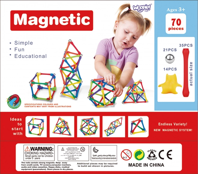 Magnetni komplet Woopie 70 kosov