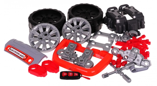 DIY Motor Master - komplet za malega mehanika oranžna
