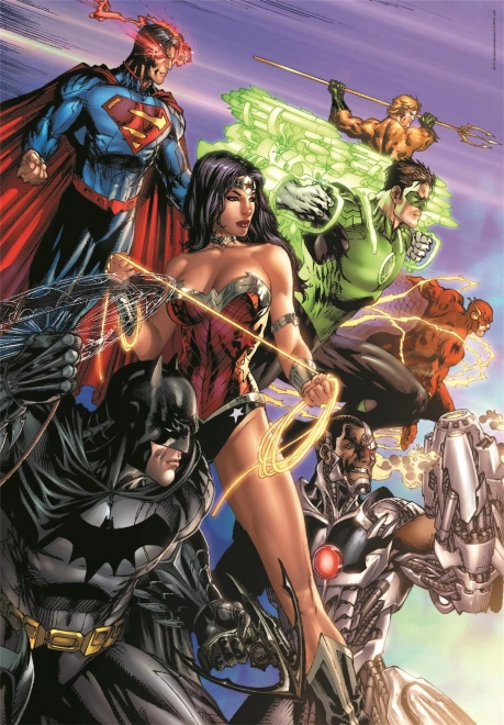 Sestavljanka 1000 kosov Compact DC Comics Liga pravičnosti (Justice League)