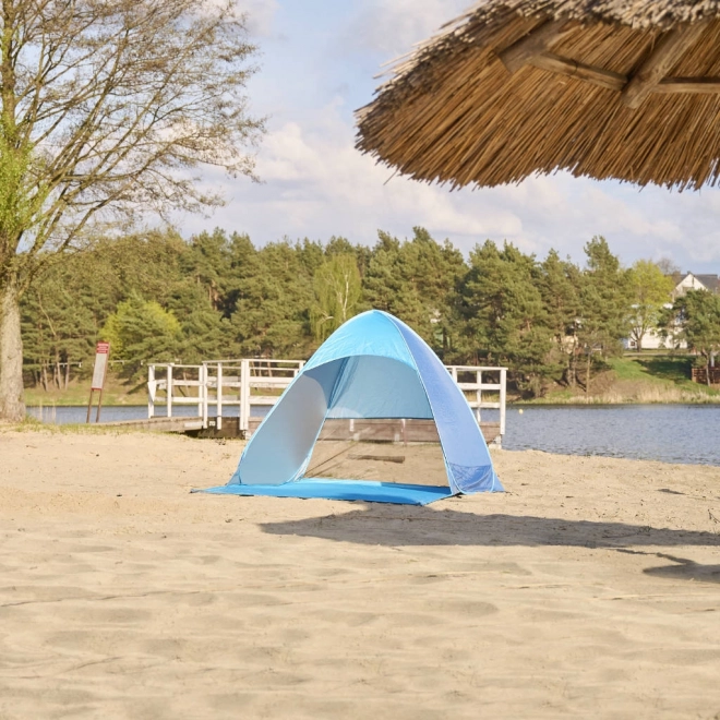 Samodejno postavljiv plažni šotor moder