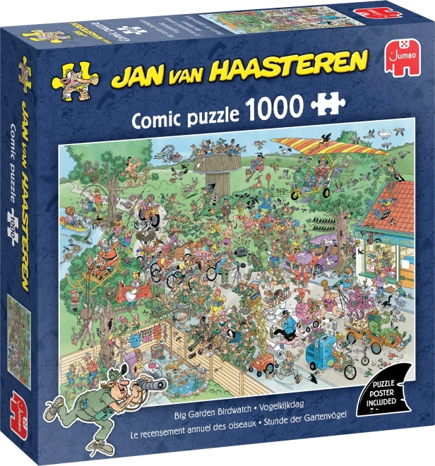 Sestavljanka JUMBO Jan van Haasteren Sledenje pticam 1000 kosov